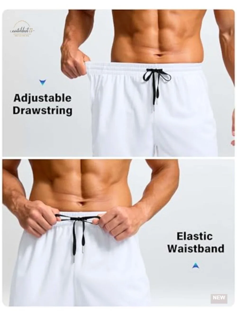 Men's Athletic Workout Shorts with Pockets 7